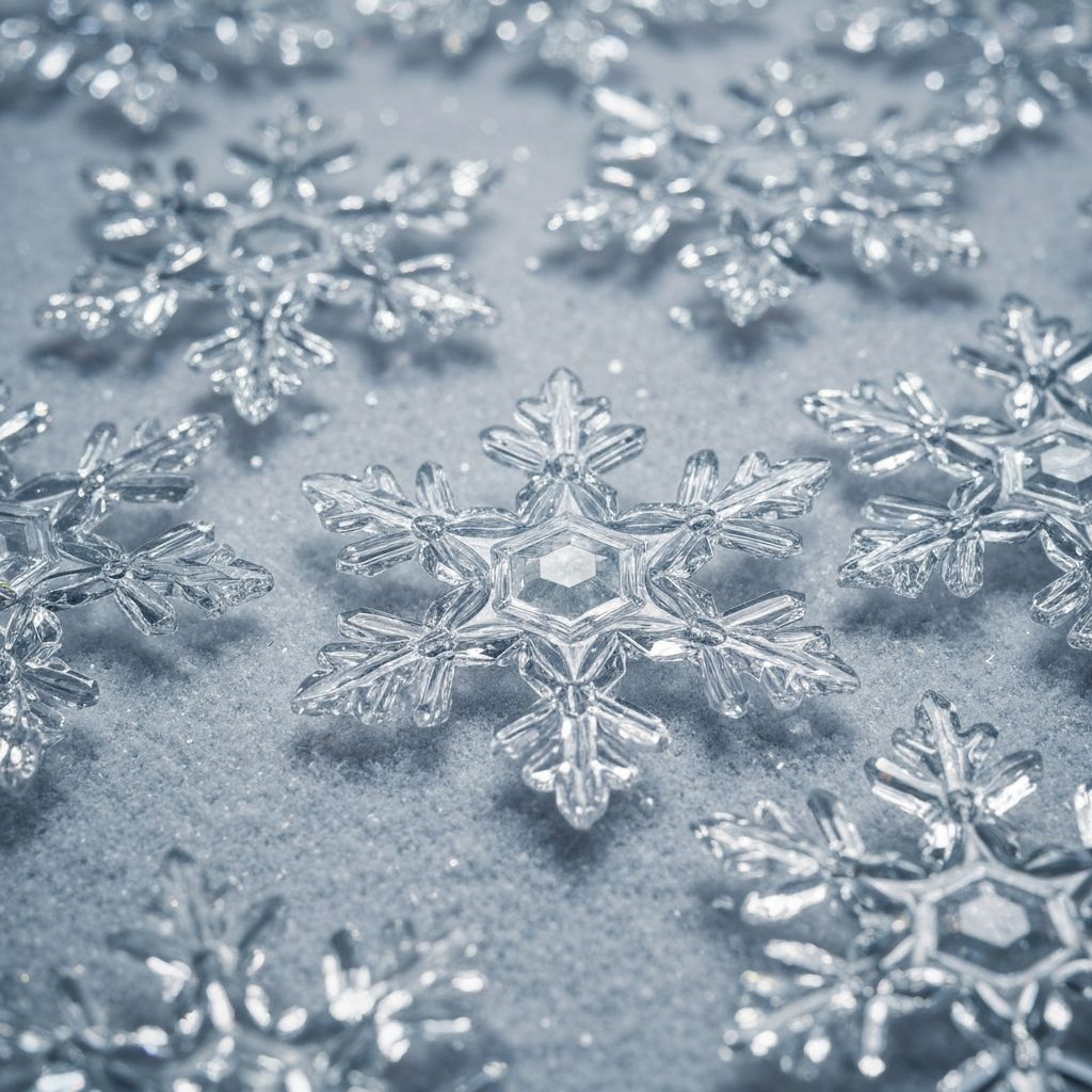 Crystal Snowflake Ornaments