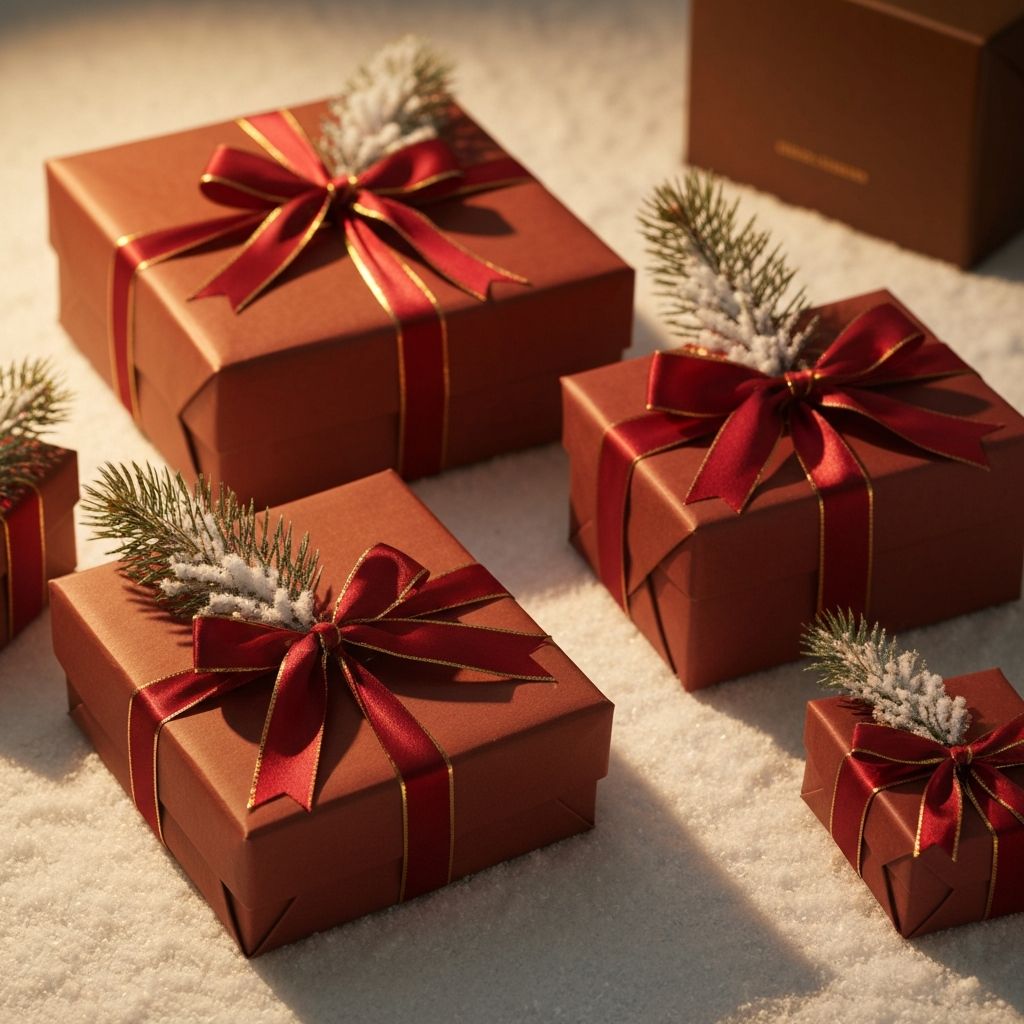 Luxury Gift Box Set - Red & Gold